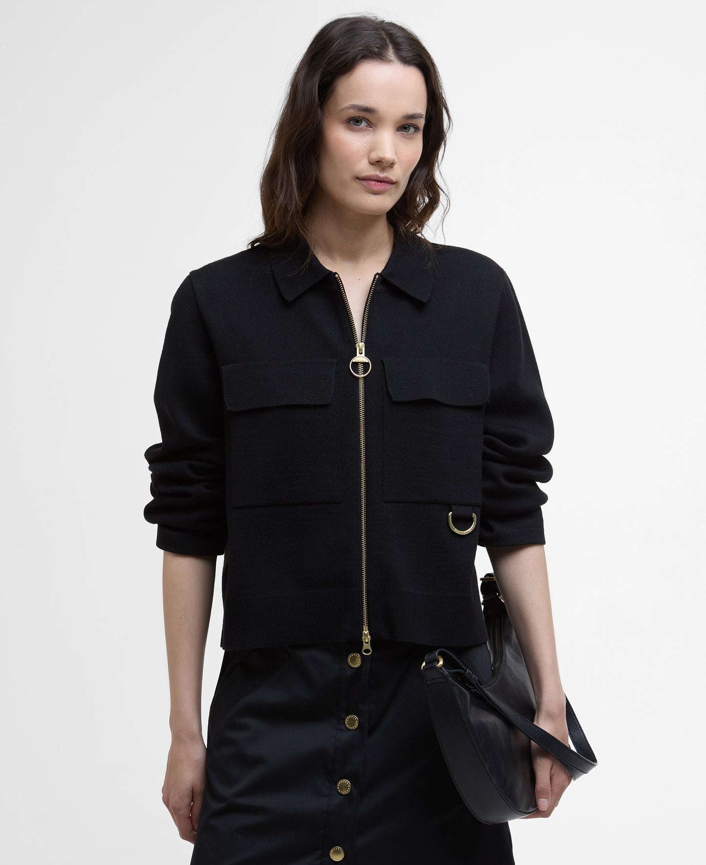 Barbour Alma Knitted Zip Through Cardigan
