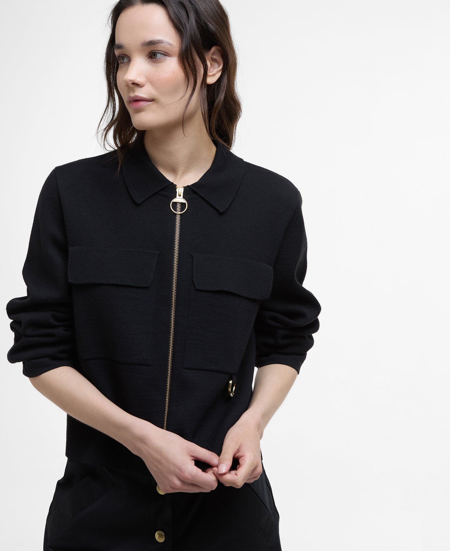 Barbour Alma Knitted Zip Through Cardigan