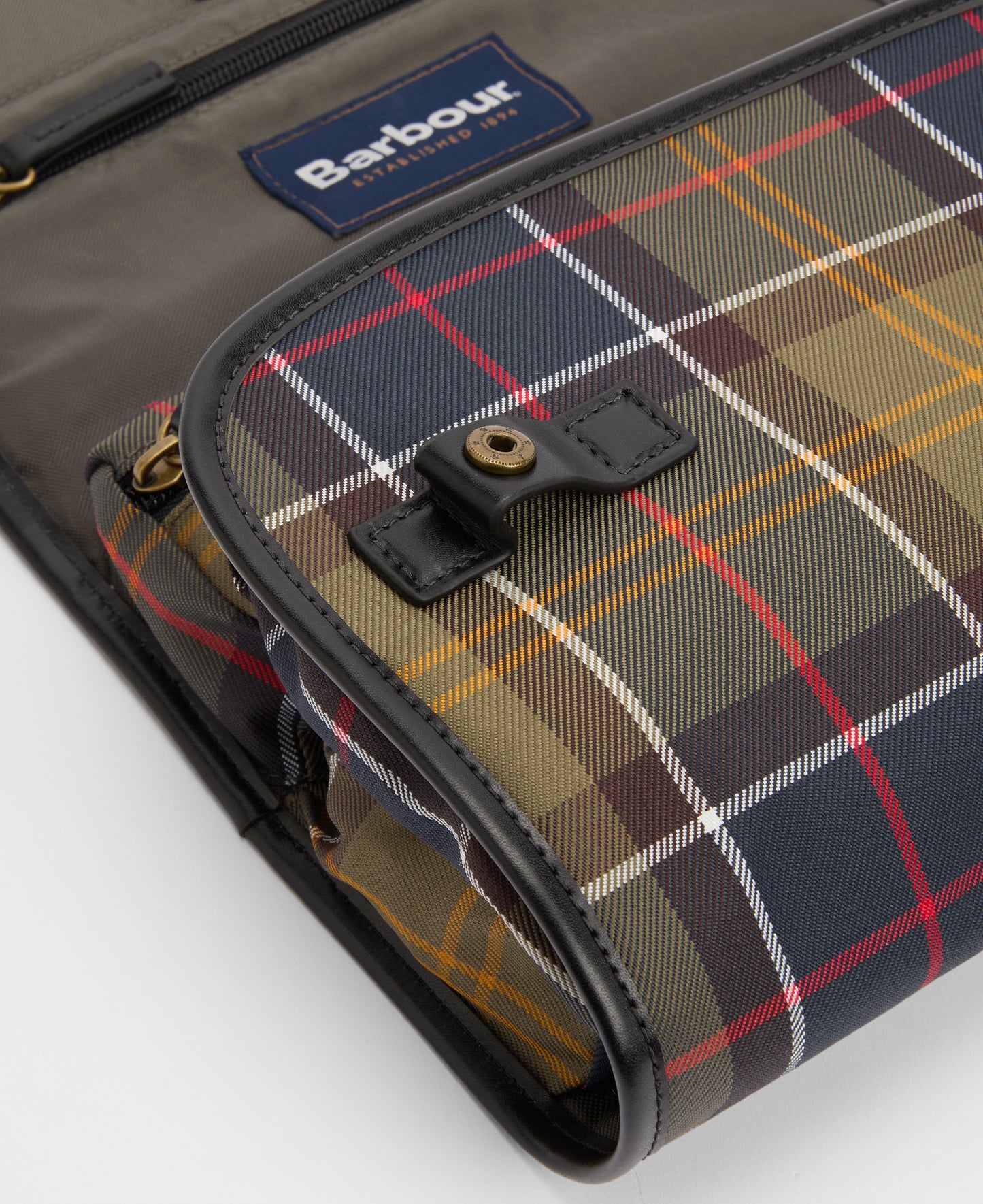 Barbour Tartan Hanging Washbag