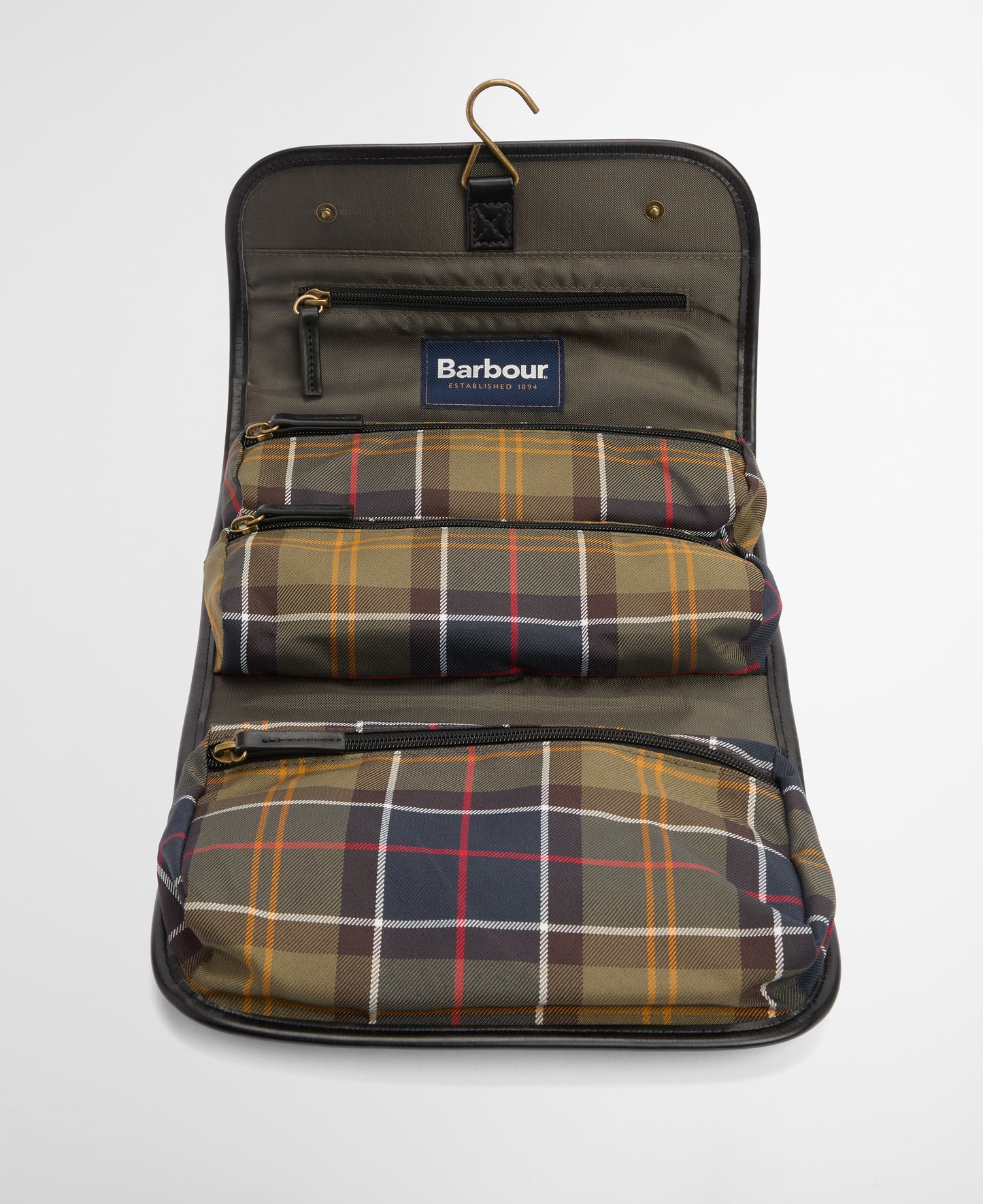 Barbour Tartan Hanging Washbag
