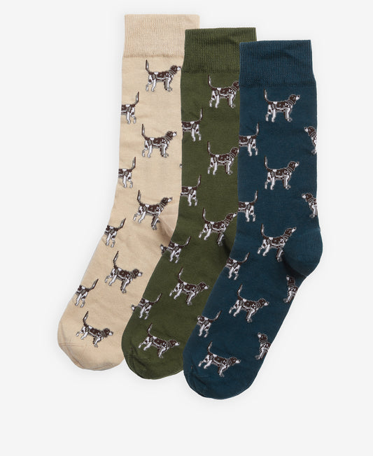 Barbour Pointer Dog Socks Gift Box
