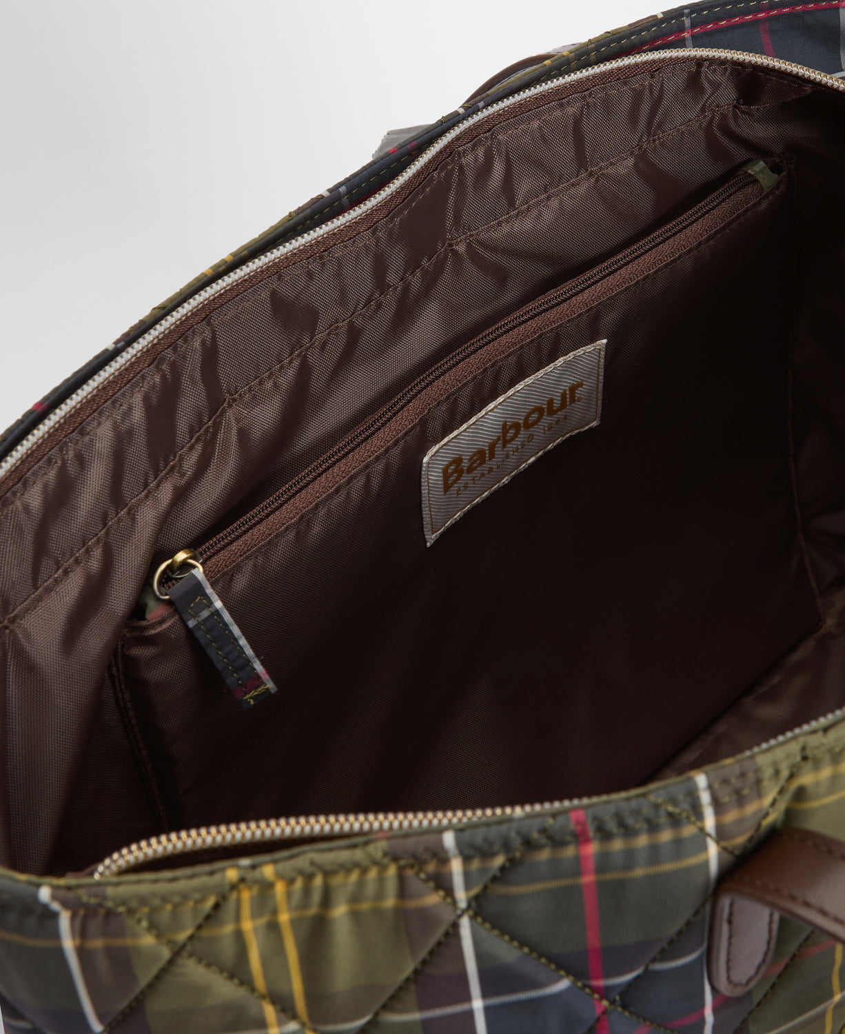 Barbour Wetherham Quilted Tartan Bag