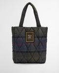 Barbour Tartan Arlene Quilted Tote Bag