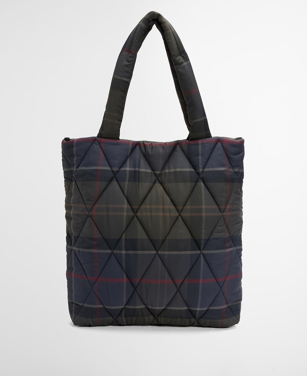 Barbour Tartan Arlene Quilted Tote Bag