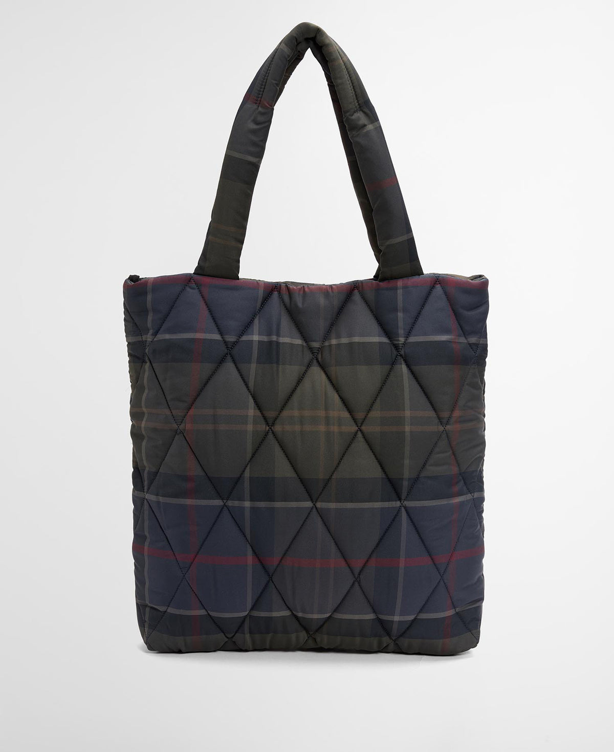 Barbour Tartan Arlene Quilted Tote Bag