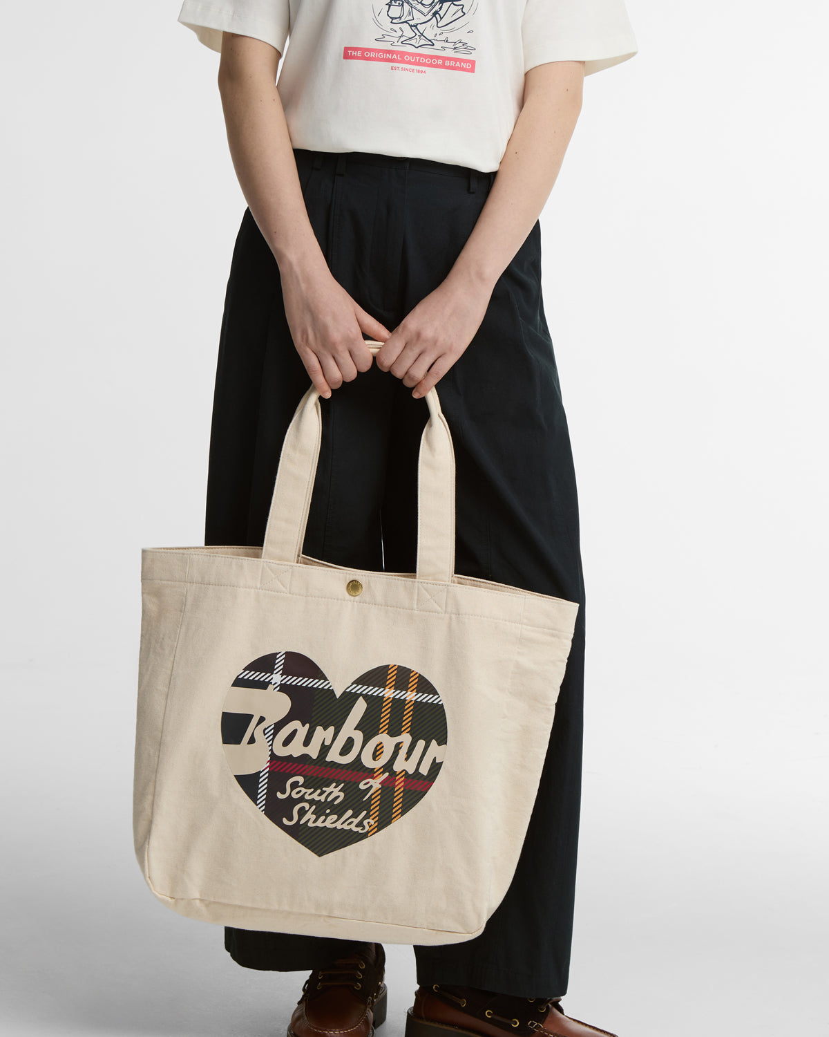 Barbour Heart Tote Bag