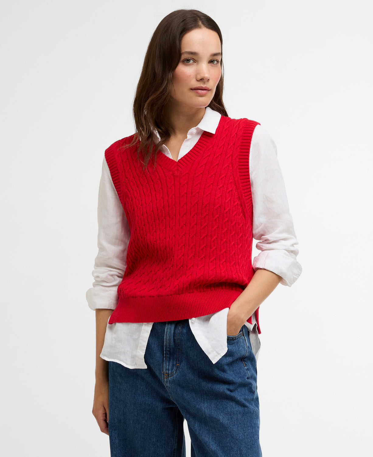 Barbour Hartland Sleeveless Knitted Jumper