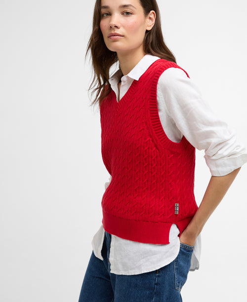 Barbour Hartland Sleeveless Knitted Jumper