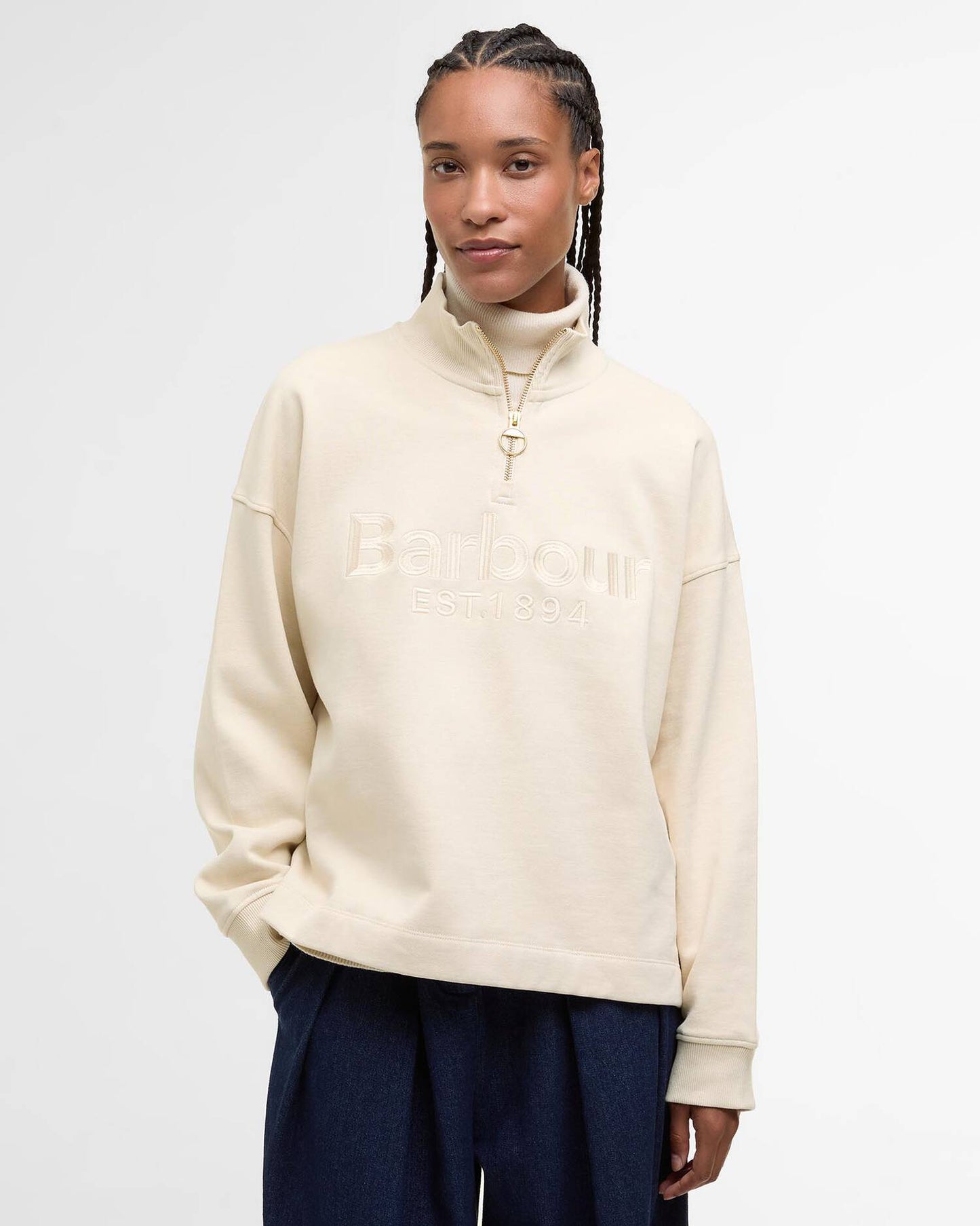 Barbour Sara Half Zip Sweatshirt