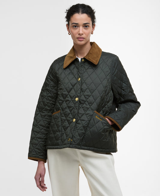 Barbour Icons Cropped Liddesdale Quilted Jacket