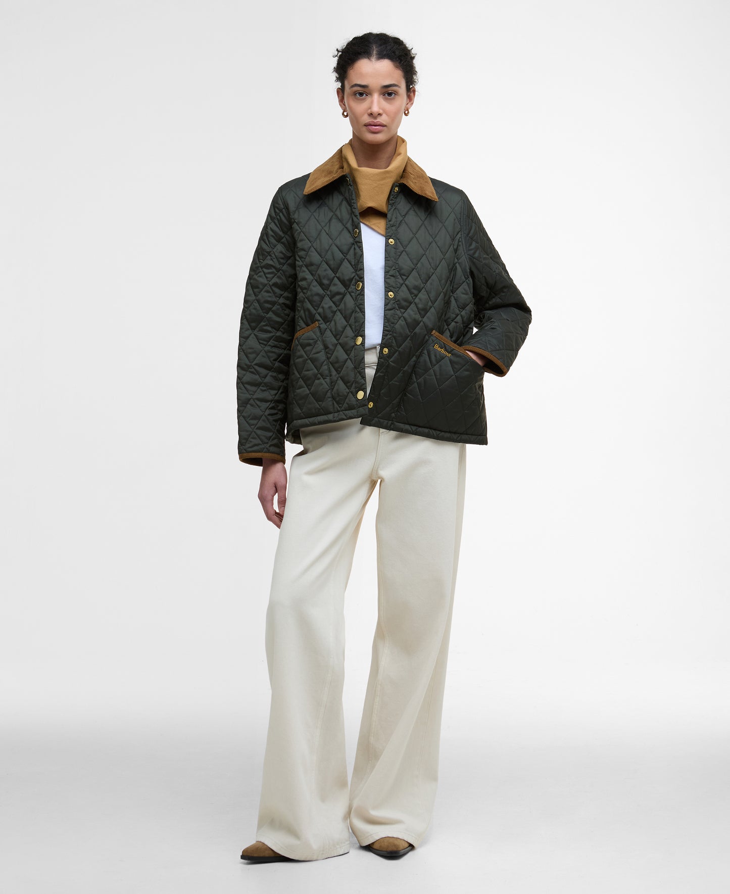 Barbour Icons Cropped Liddesdale Quilted Jacket