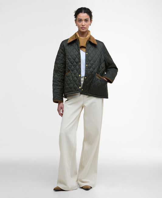 Barbour Icons Cropped Liddesdale Quilted Jacket