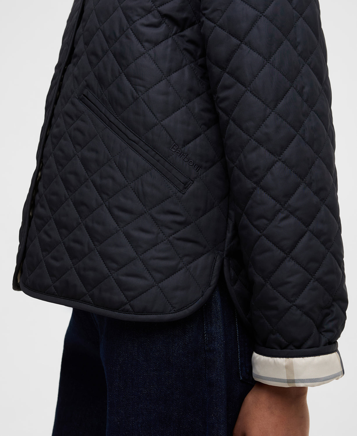 Barbour Cashel Collarless Quilted Jacket