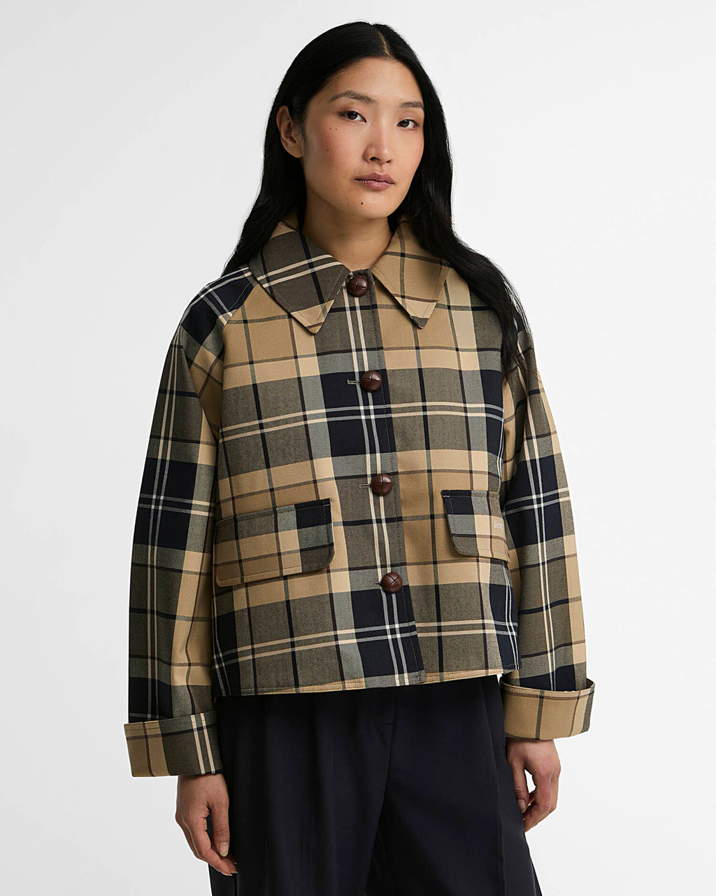 Barbour Delilah Tartan Showerproof Jacket