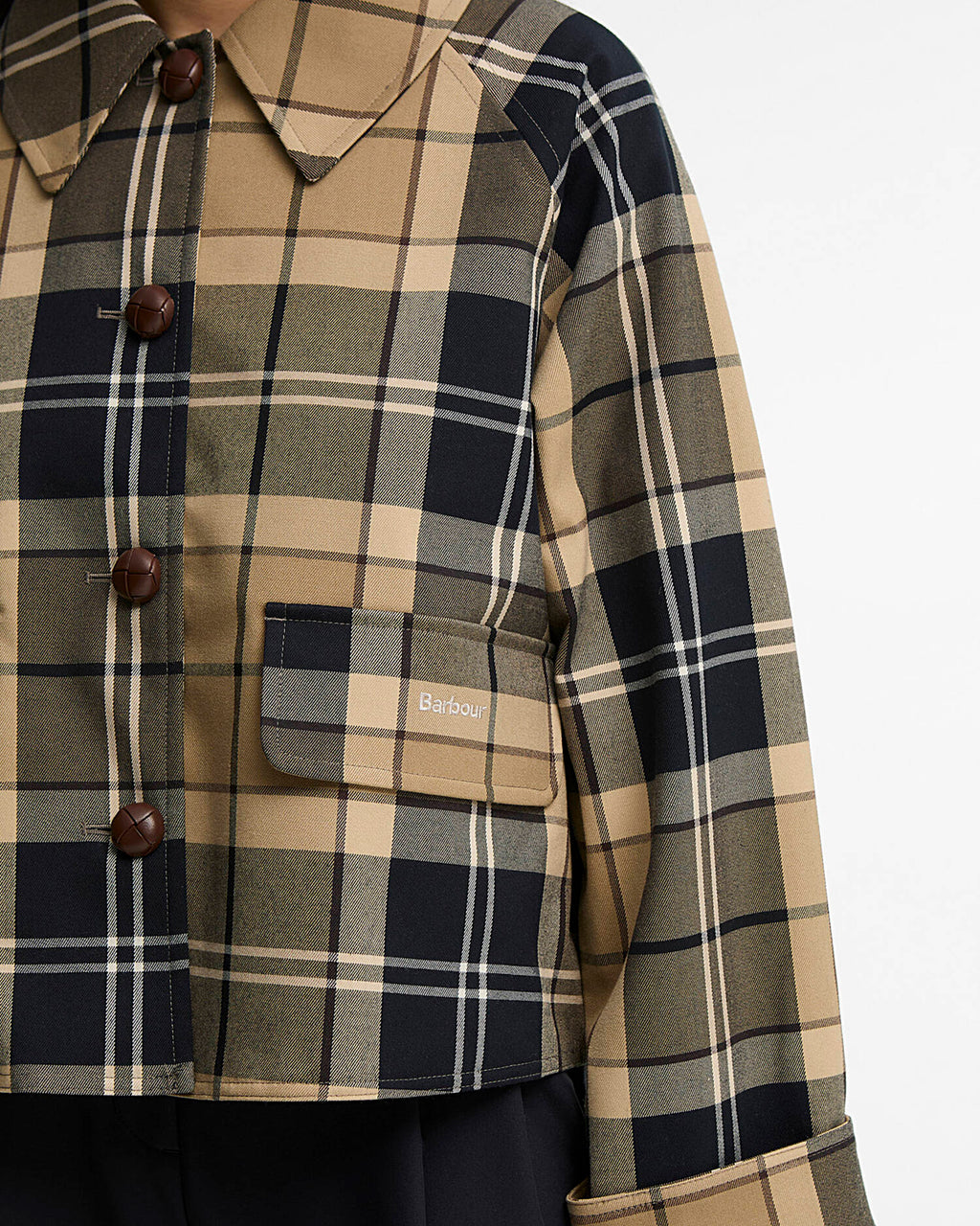 Barbour Delilah Tartan Showerproof Jacket
