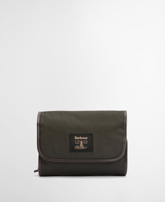 Barbour Wax Hanging Washbag