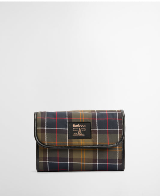 Barbour Tartan Hanging Washbag