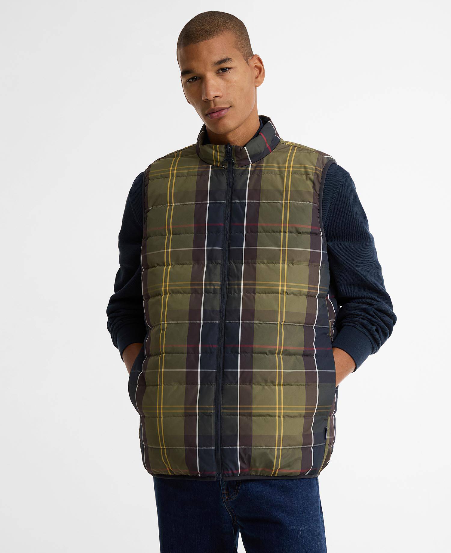 Barbour Reversible Tartan Puffer Gilet