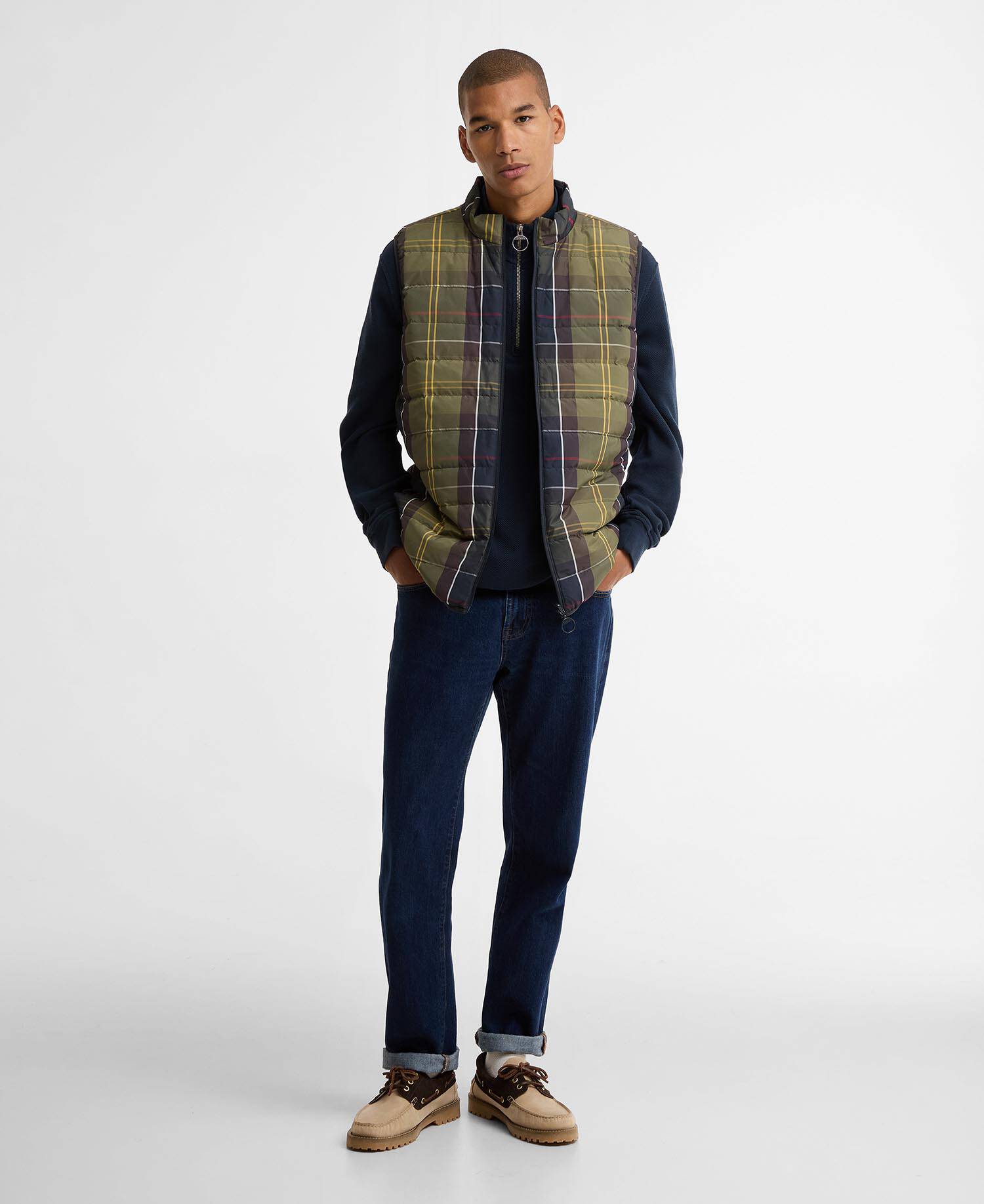 Barbour Reversible Tartan Puffer Gilet