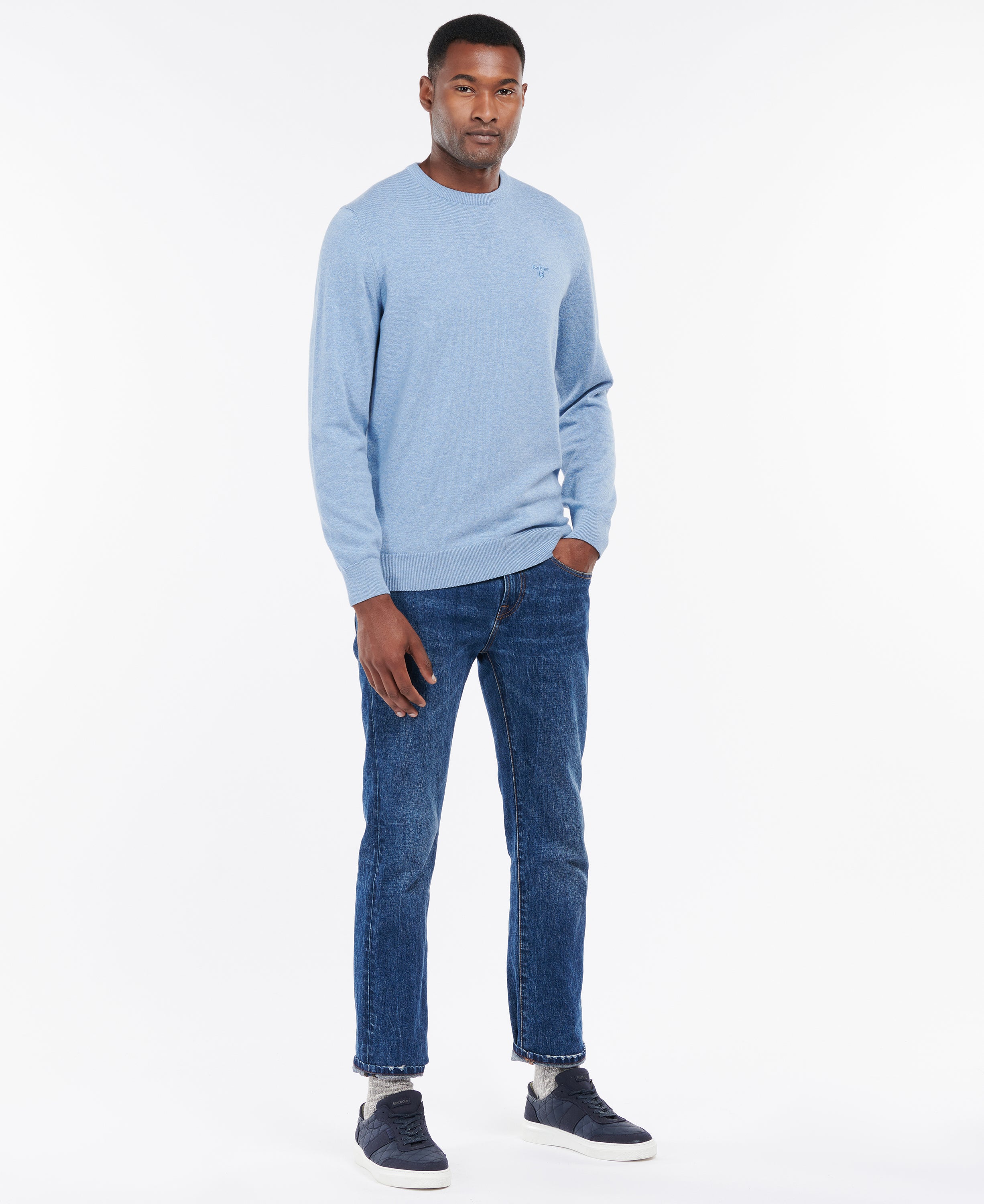 Barbour Pima Cotton Crew Neck Sweater