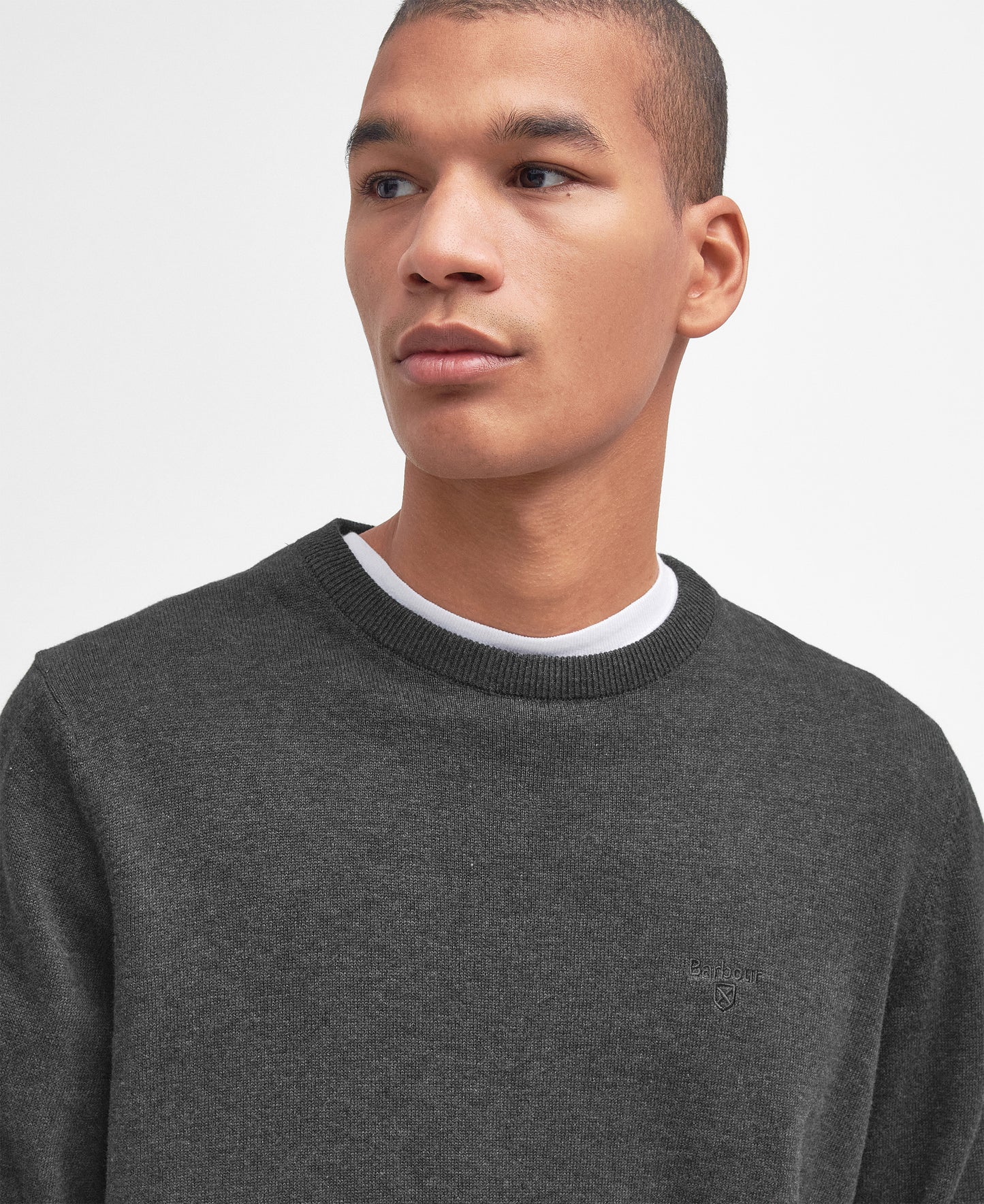 Barbour Pima Cotton Crew Neck Sweater