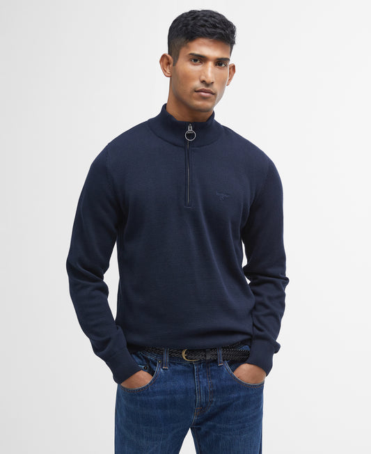 Barbour Cotton Half Zip Knitted Jumper