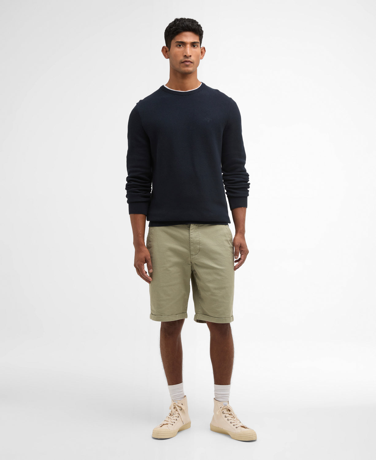 Barbour Essential Honeycomb Crew Neck Sweater