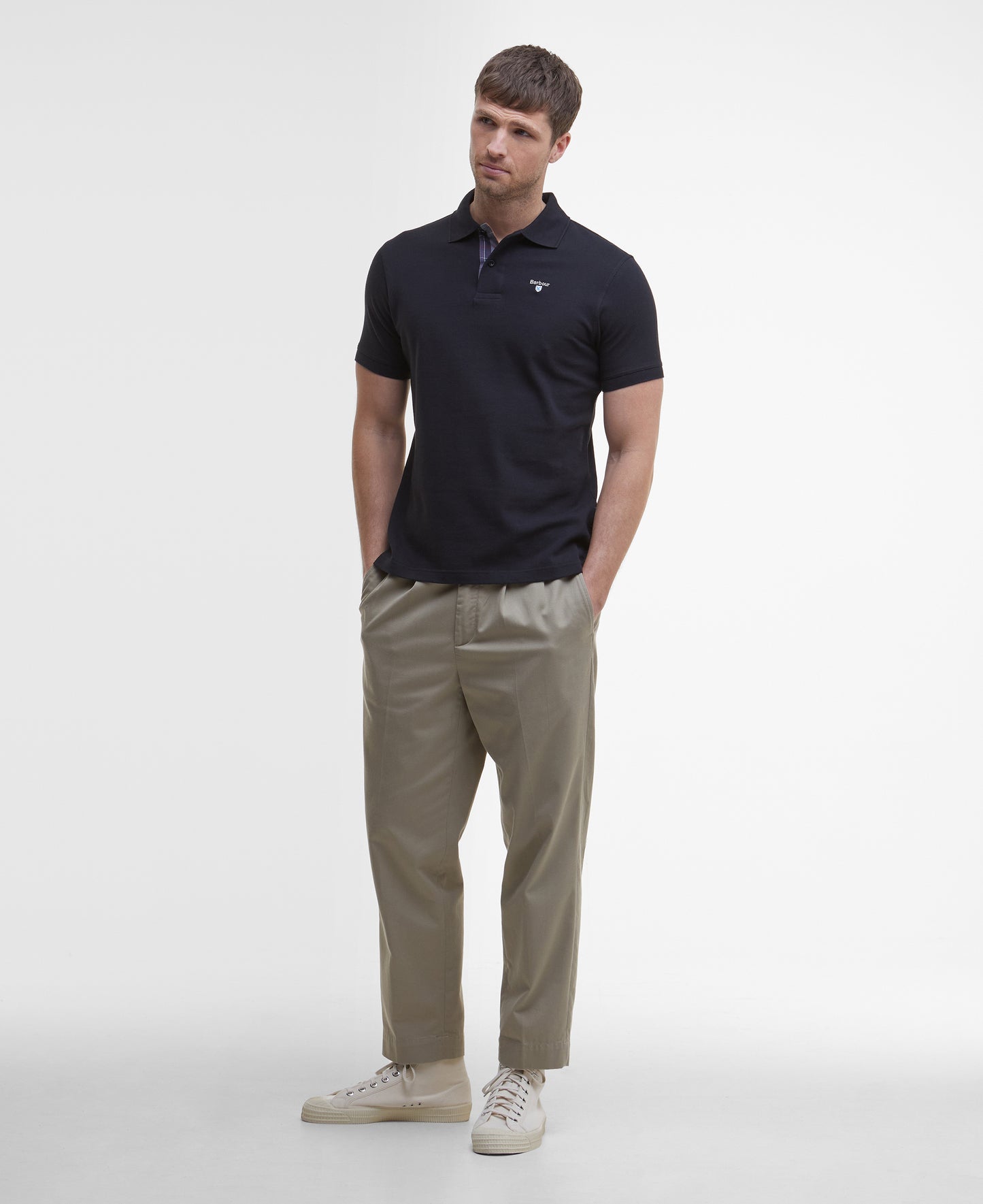 Barbour Tartan Pique Tailored Polo Shirt