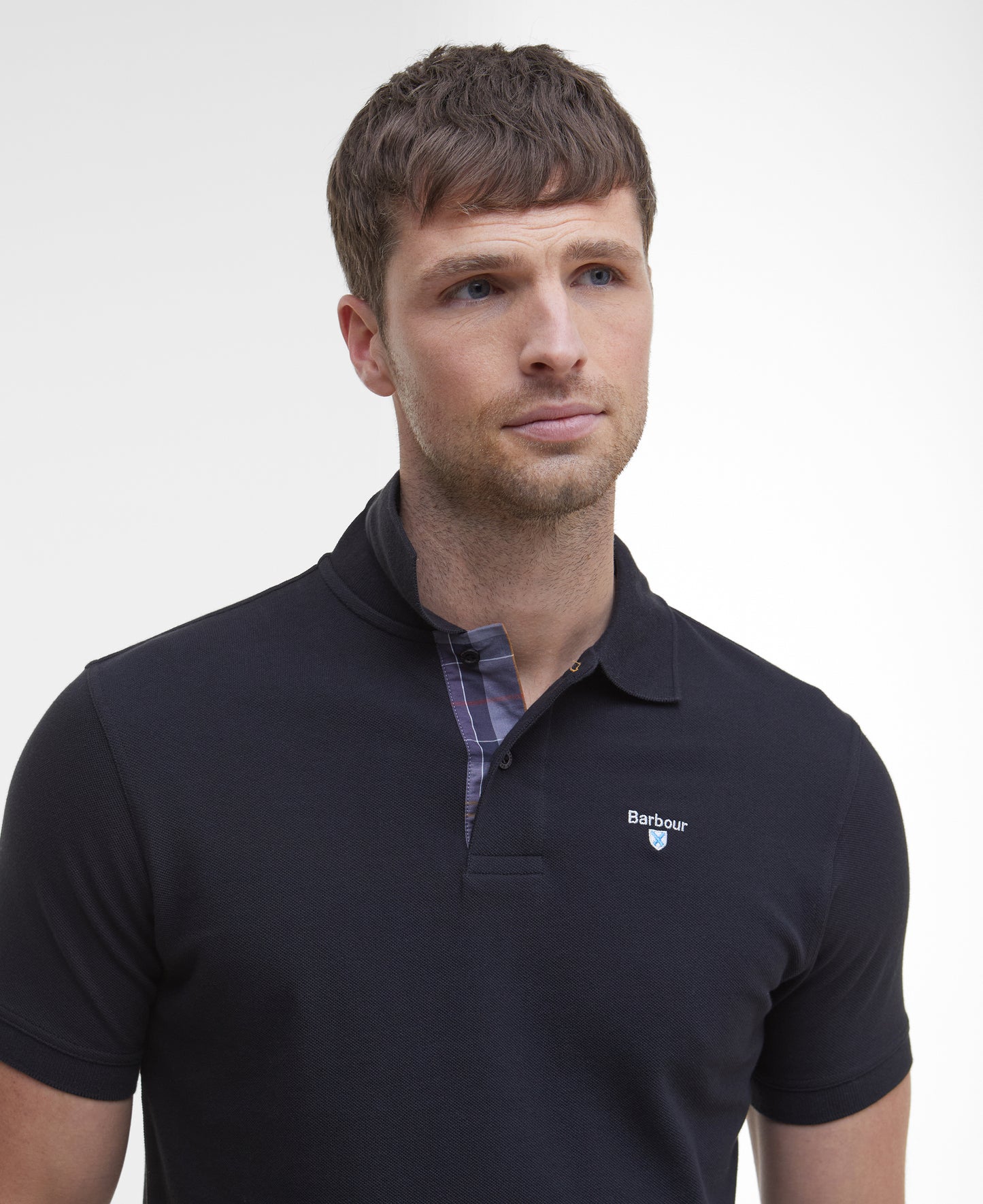 Barbour Tartan Pique Tailored Polo Shirt