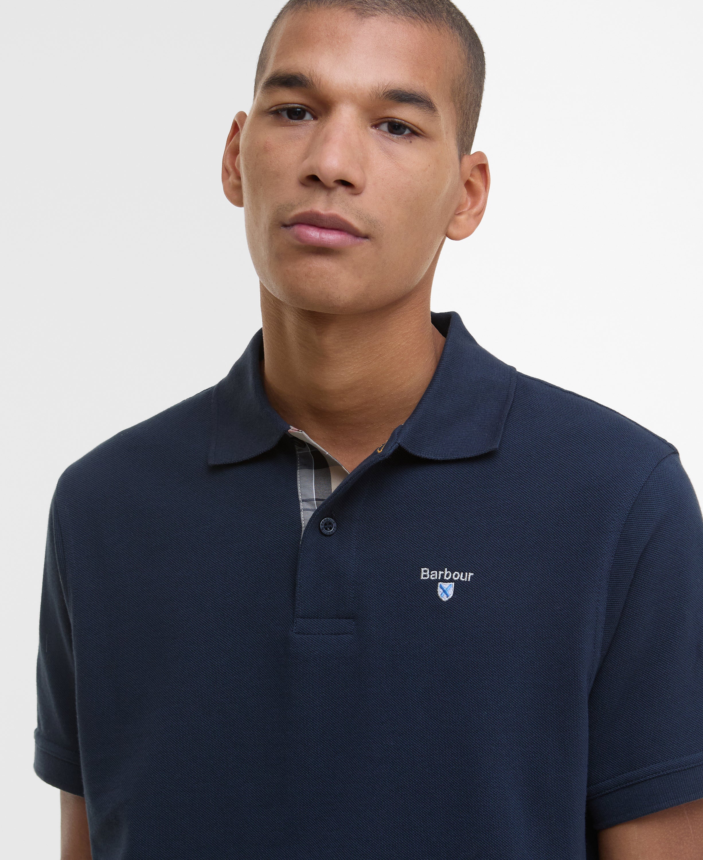 Barbour Tartan Pique Tailored Polo Shirt