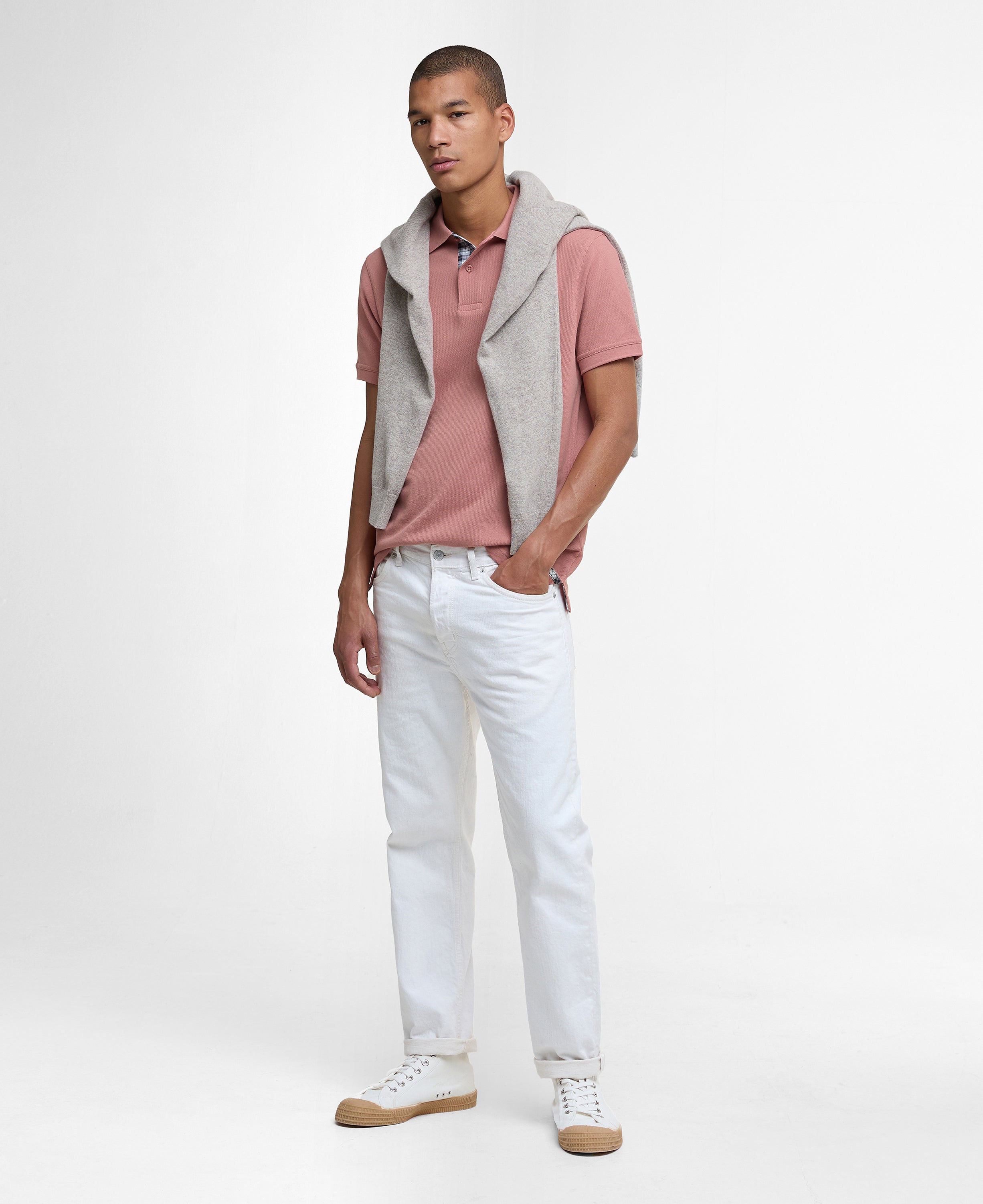 Barbour Tartan Pique Polo Shirt