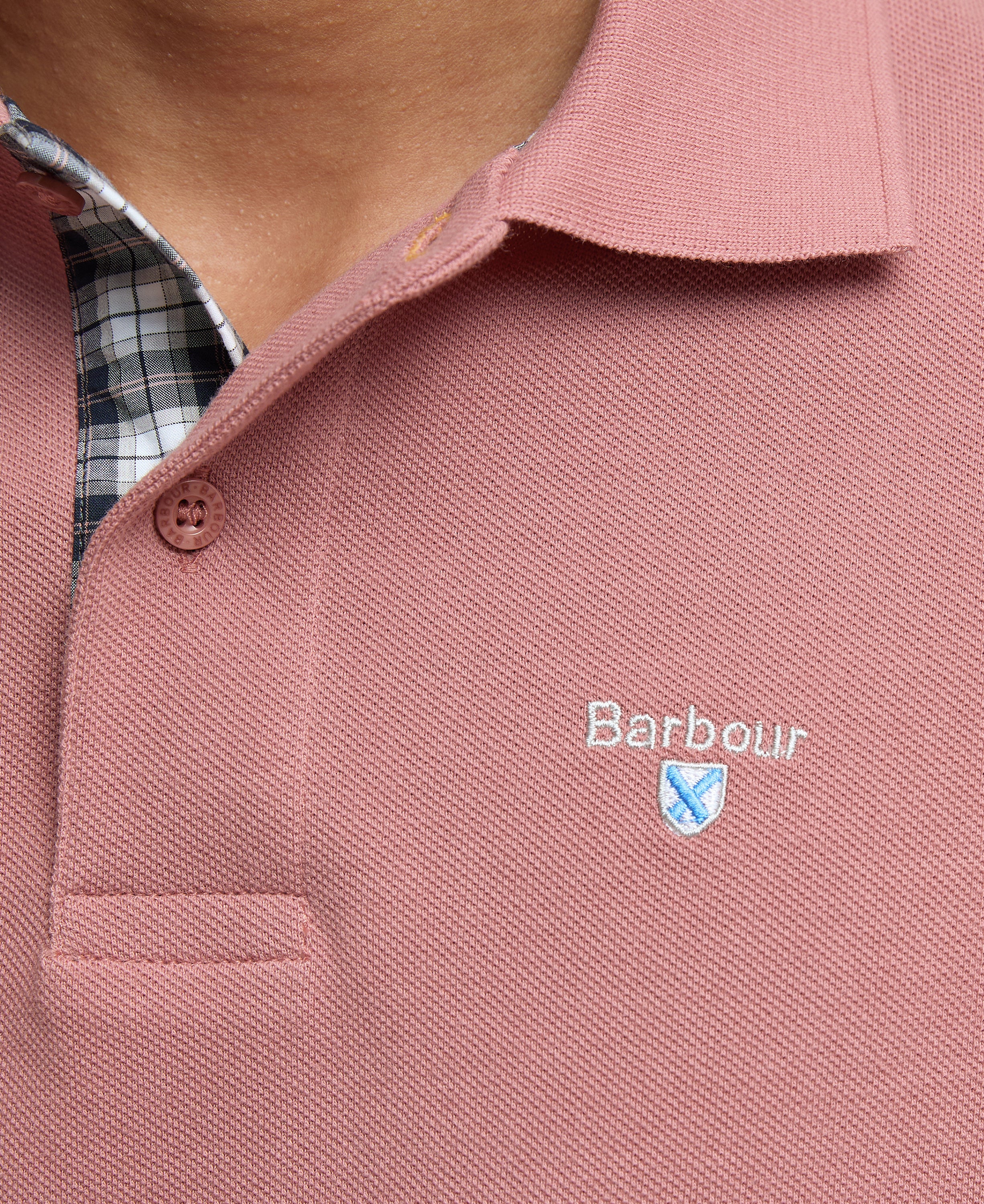Barbour Tartan Pique Polo Shirt