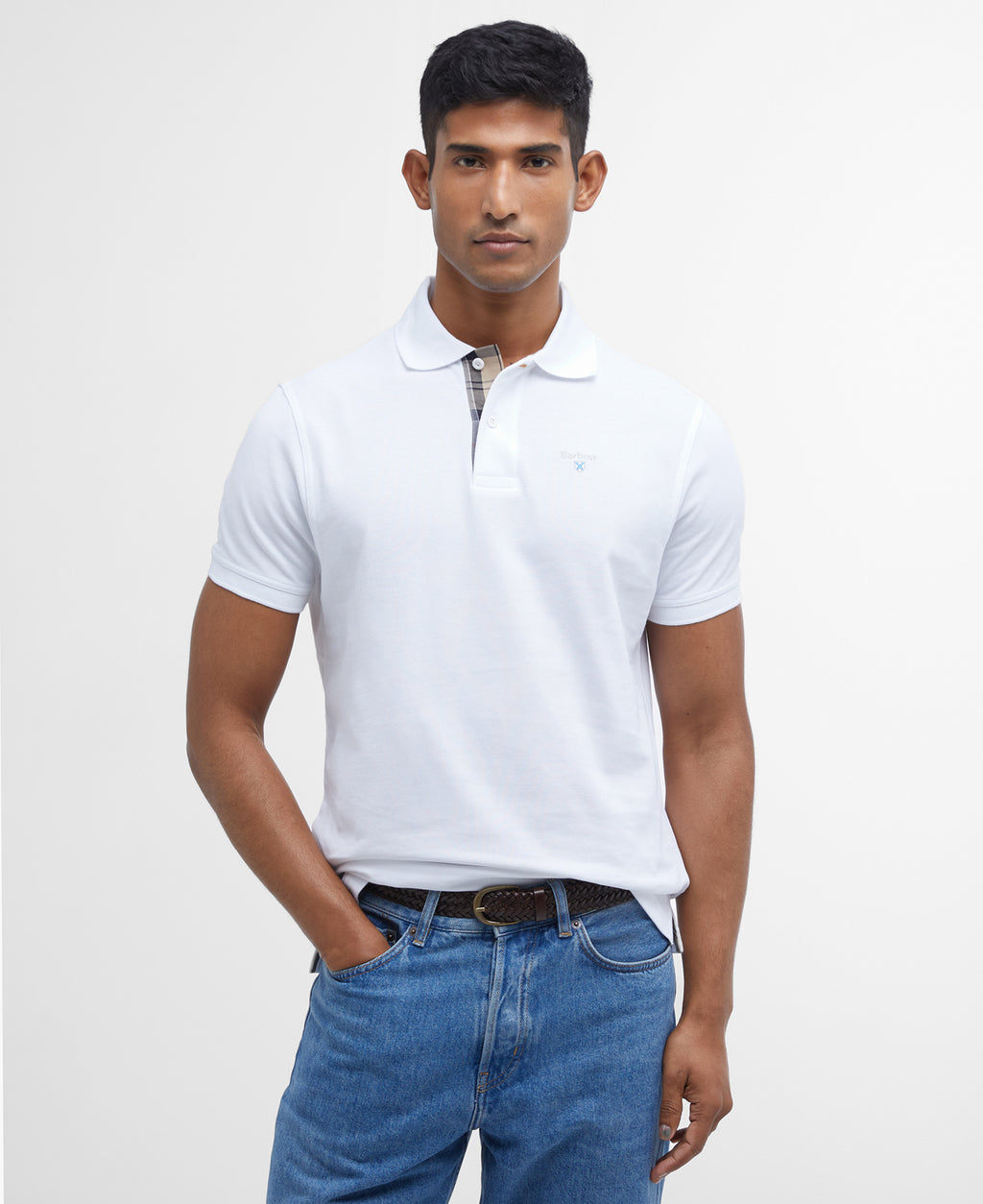 Barbour Tartan Pique Tailored Polo Shirt