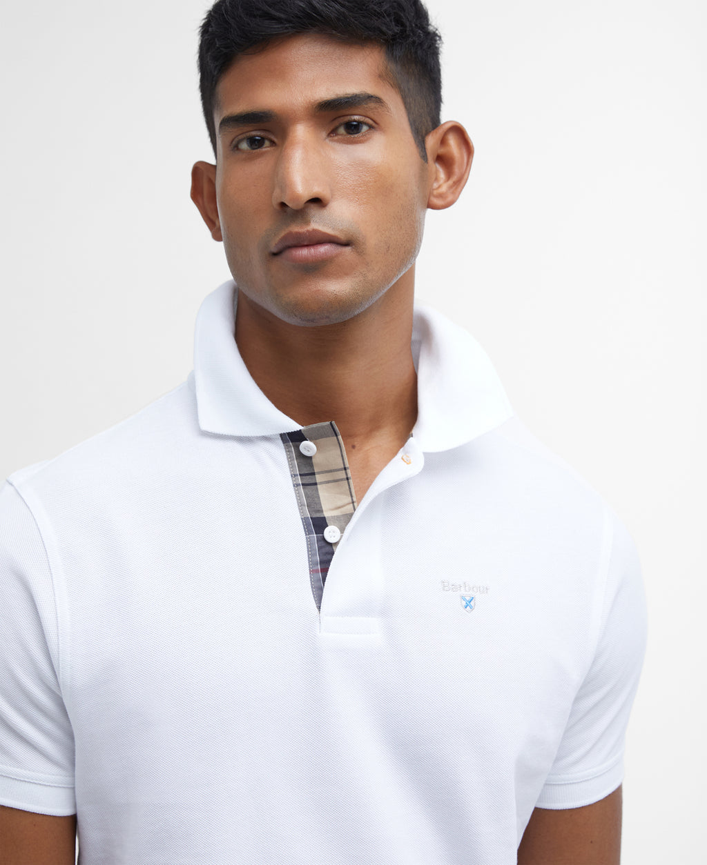 Barbour Tartan Pique Tailored Polo Shirt