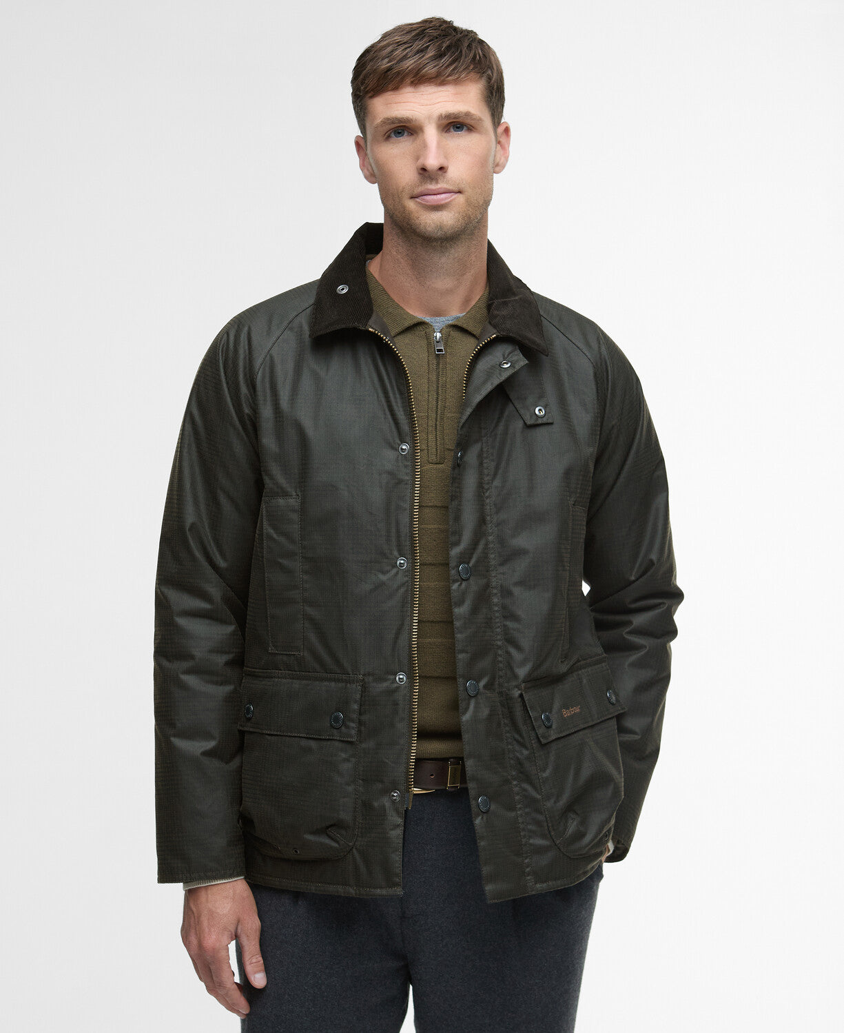 Barbour Modern Beaufort Check Wax Jacket