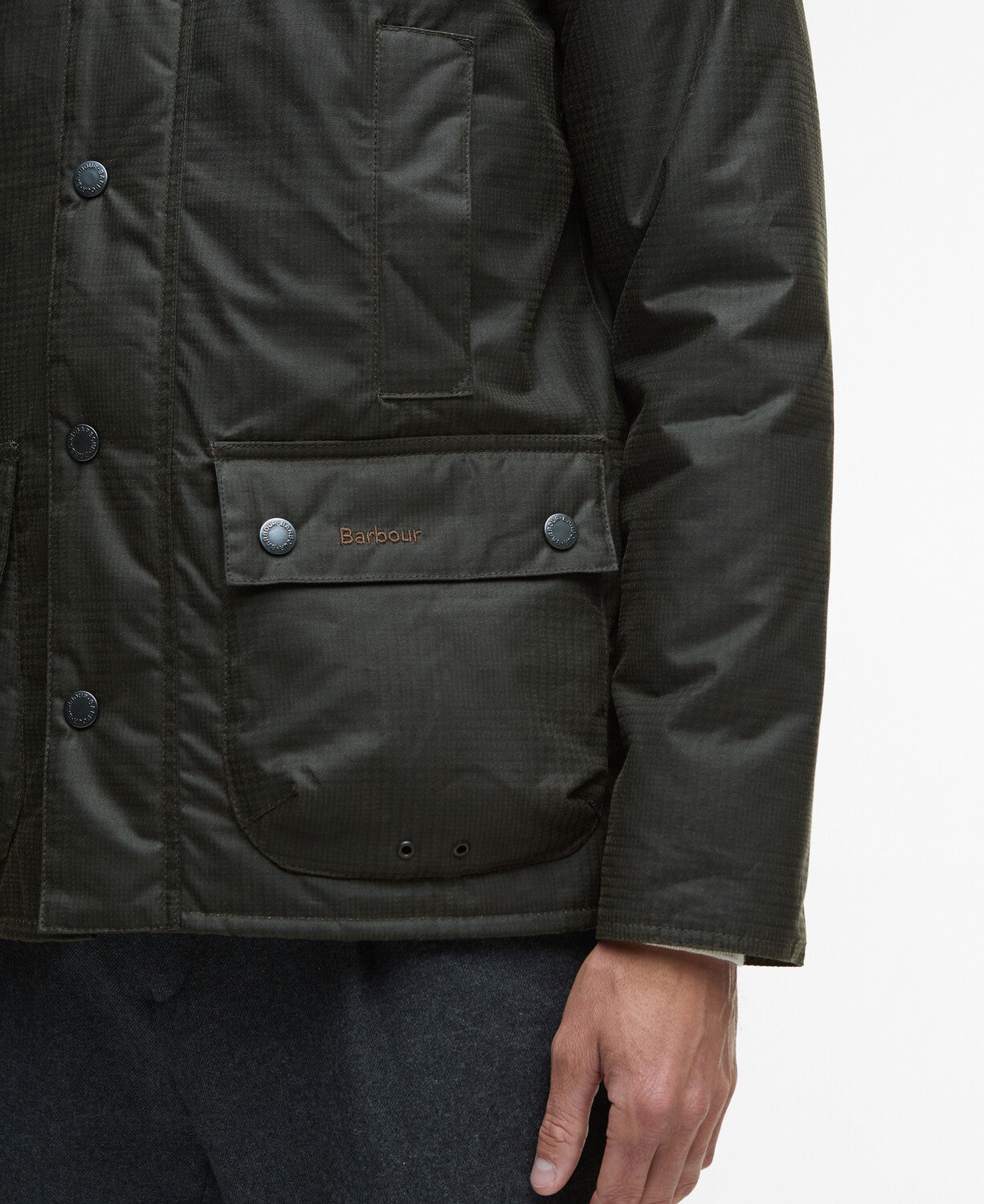 Barbour Modern Beaufort Check Wax Jacket