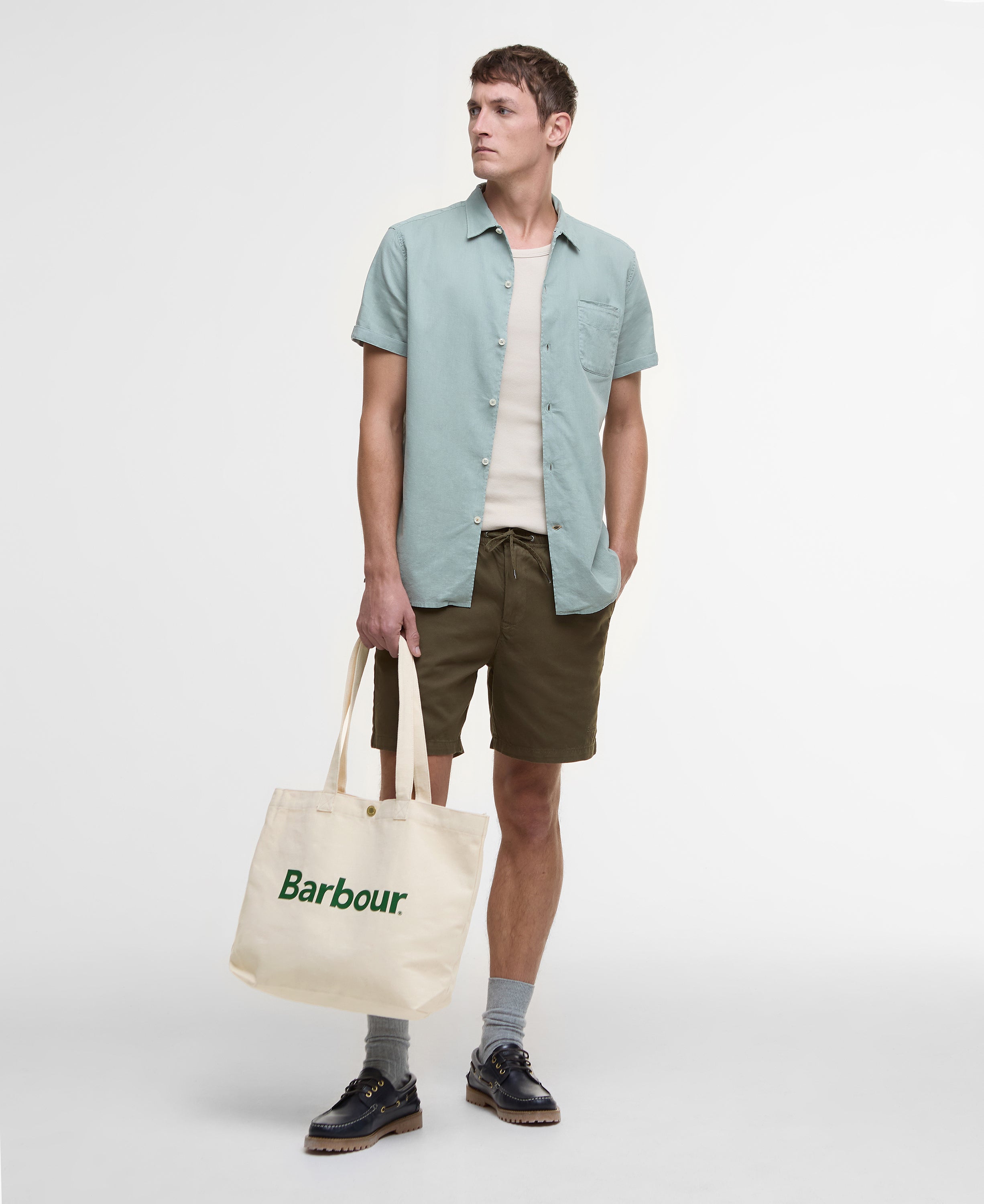 Barbour Logo Tote Bag