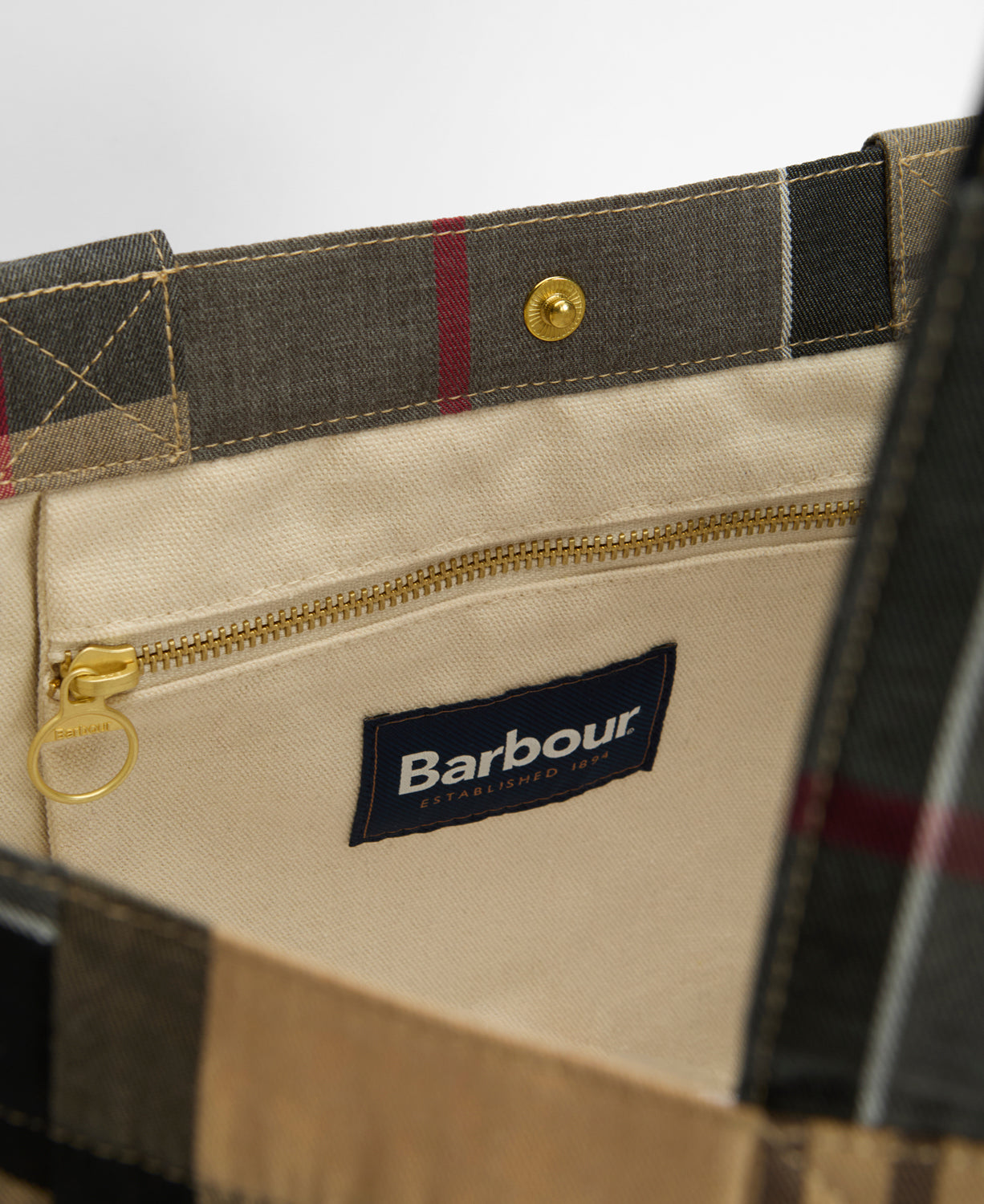 Barbour Telfield Tartan Tote Bag
