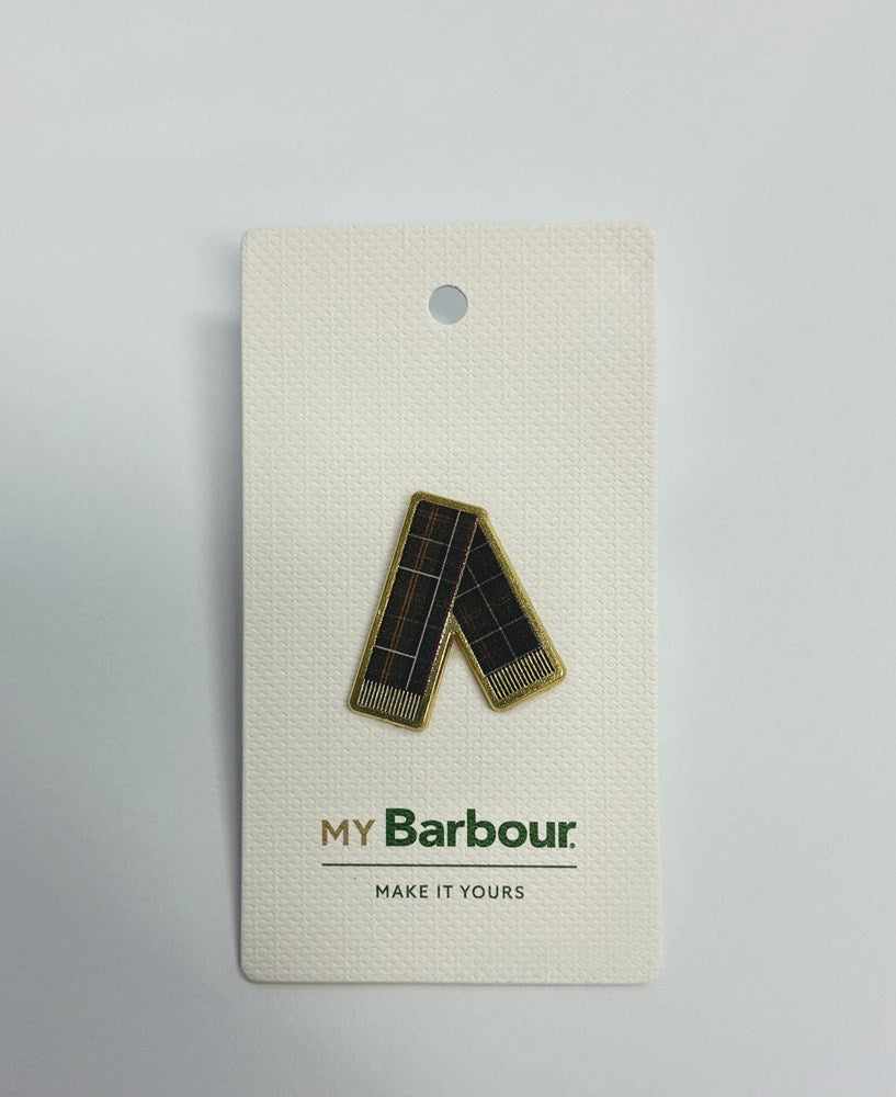Barbour Tartan Scarf Pin Badge